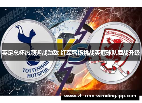 英足总杯热刺迎战劲敌 红军客场挑战英冠球队鏖战升级
