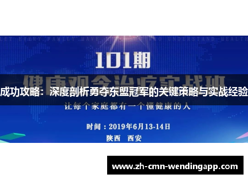 成功攻略：深度剖析勇夺东盟冠军的关键策略与实战经验